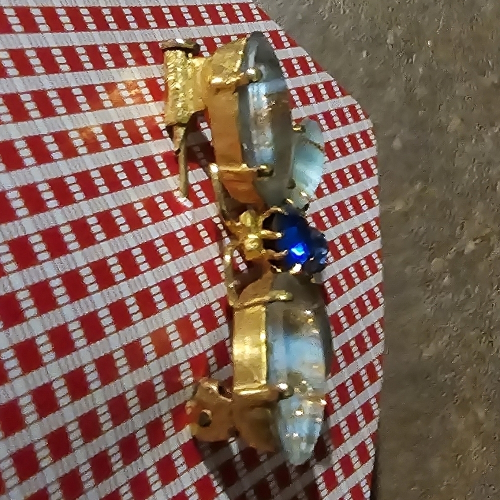 Vintage Dichroic Glass Dragonfly Brooch - Picture 3 of 3